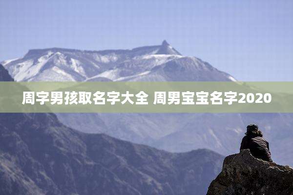 周字男孩取名字大全 周男宝宝名字2020