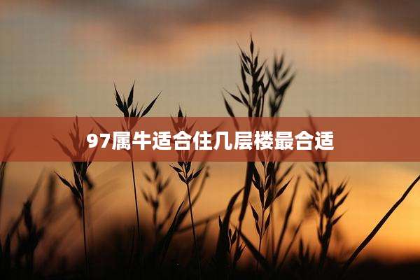 97属牛适合住几层楼最合适