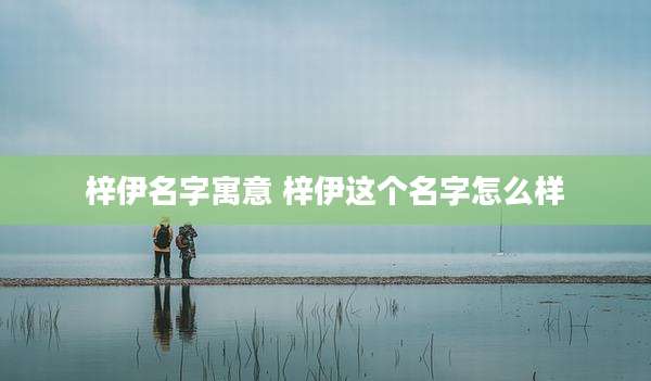 梓伊名字寓意 梓伊这个名字怎么样