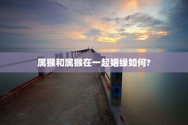属猴和属猴在一起姻缘如何?