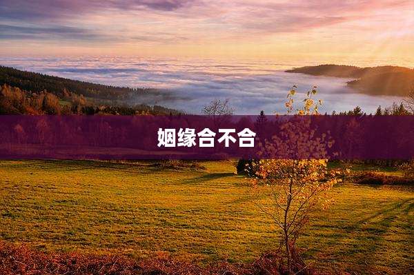 姻缘合不合