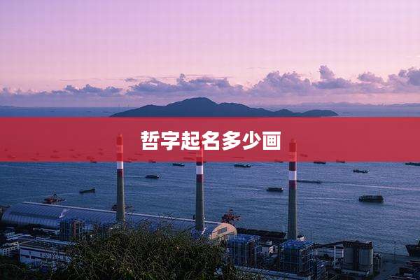 哲字起名多少画
