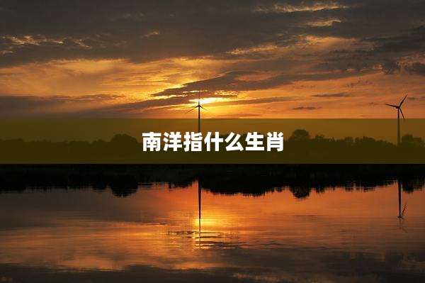 南洋指什么生肖
