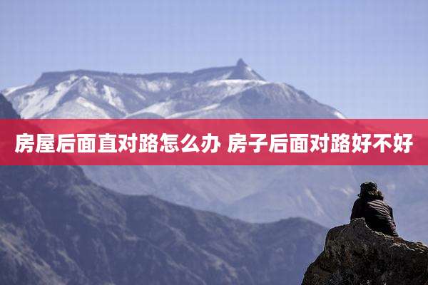 房屋后面直对路怎么办 房子后面对路好不好