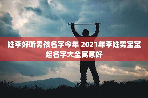 姓李好听男孩名字今年 2021年李姓男宝宝起名字大全寓意好