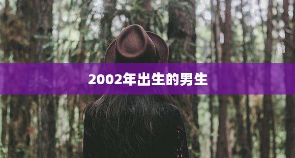 2002年出生的男生
