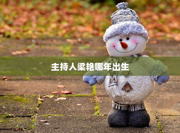 主持人梁艳哪年出生
