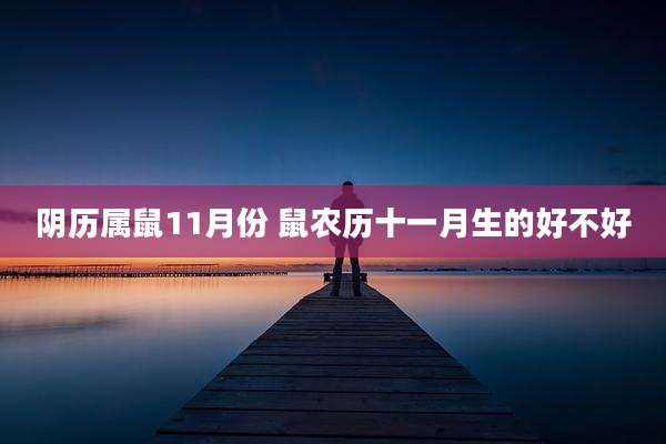 阴历属鼠11月份 鼠农历十一月生的好不好
