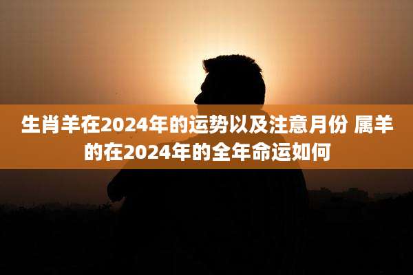 生肖羊在2024年的运势以及注意月份 属羊的在2024年的全年命运如何