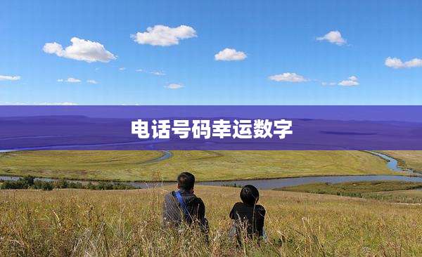 电话号码幸运数字