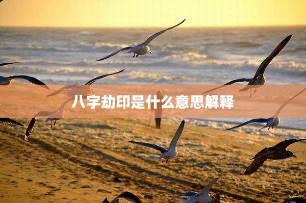 八字劫印是什么意思解释