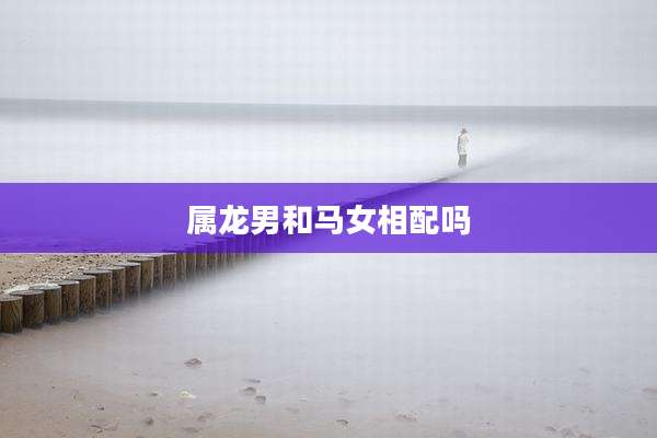 属龙男和马女相配吗