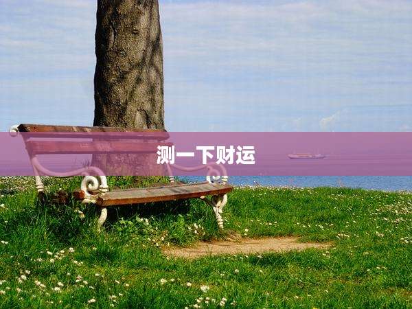 测一下财运