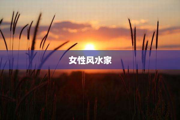 女性风水家