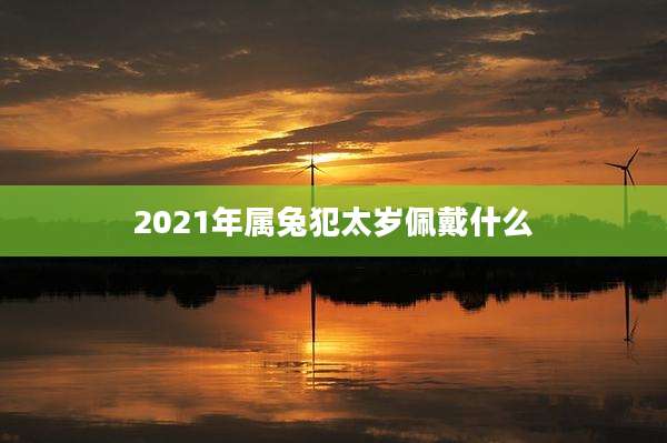 2021年属兔犯太岁佩戴什么