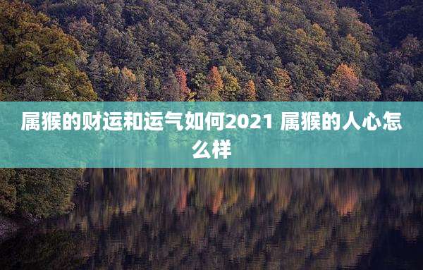 属猴的财运和运气如何2021 属猴的人心怎么样