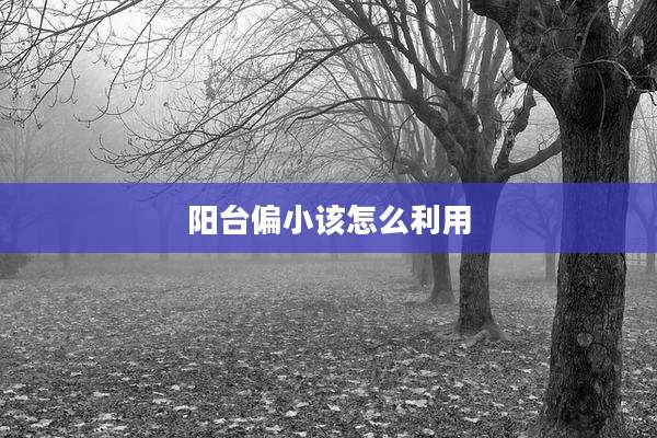 阳台偏小该怎么利用