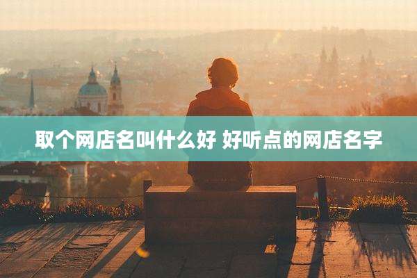 取个网店名叫什么好 好听点的网店名字