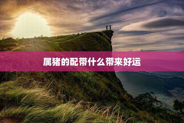 属猪的配带什么带来好运