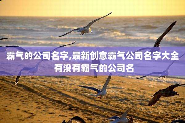 霸气的公司名字,最新创意霸气公司名字大全 有没有霸气的公司名