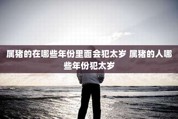 属猪的在哪些年份里面会犯太岁 属猪的人哪些年份犯太岁
