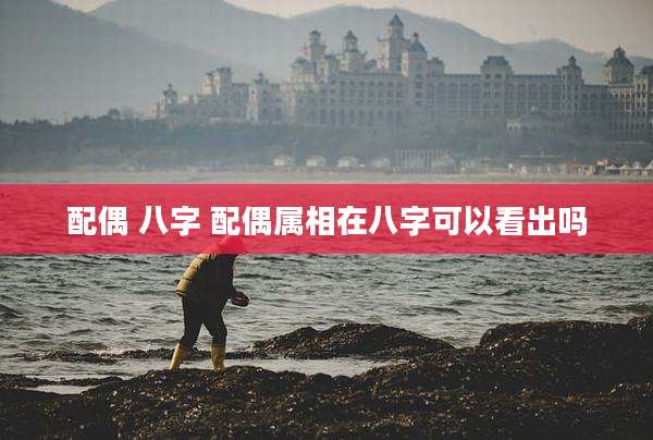 配偶 八字 配偶属相在八字可以看出吗