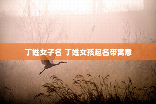 丁姓女子名 丁姓女孩起名带寓意