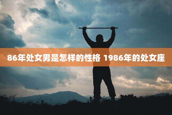 86年处女男是怎样的性格 1986年的处女座