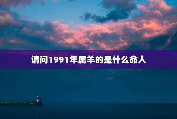 请问1991年属羊的是什么命人