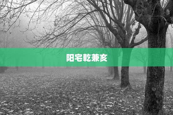 阳宅乾兼亥