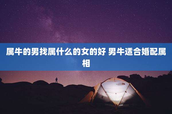 属牛的男找属什么的女的好 男牛适合婚配属相