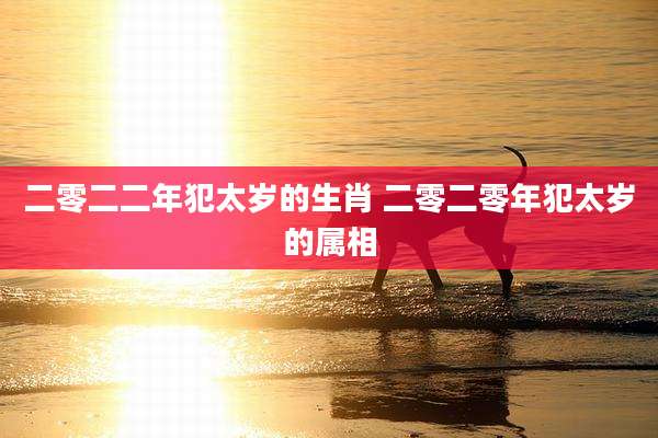 二零二二年犯太岁的生肖 二零二零年犯太岁的属相