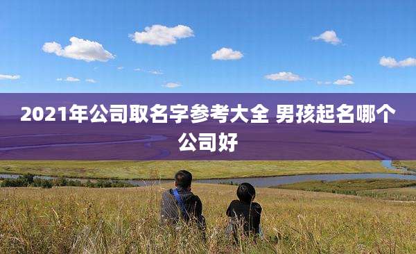 2021年公司取名字参考大全 男孩起名哪个公司好