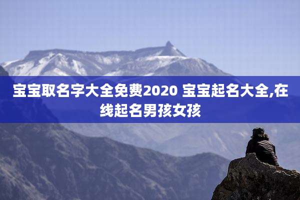 宝宝取名字大全免费2020 宝宝起名大全,在线起名男孩女孩