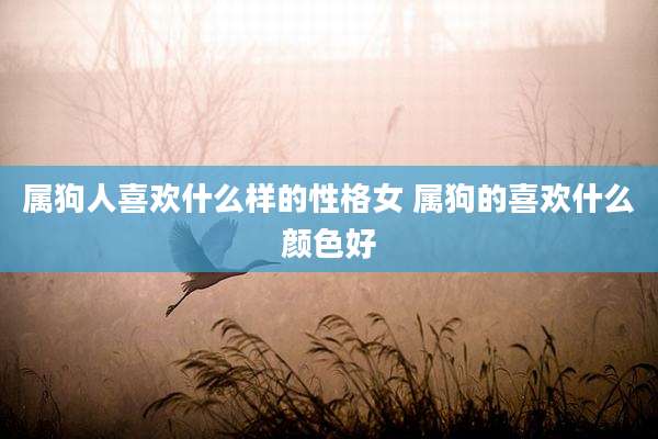 属狗人喜欢什么样的性格女 属狗的喜欢什么颜色好
