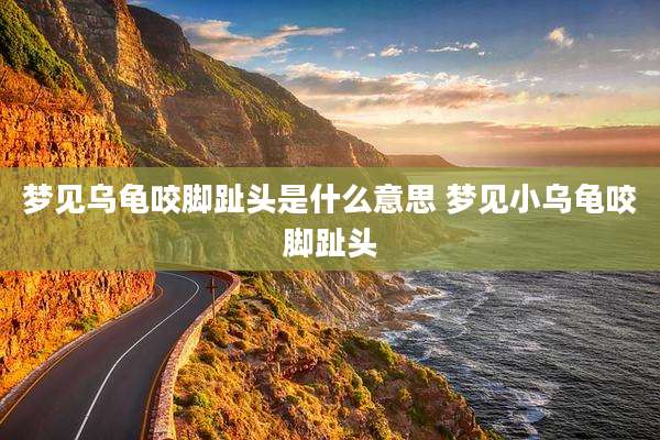 梦见乌龟咬脚趾头是什么意思 梦见小乌龟咬脚趾头