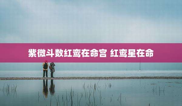 紫微斗数红鸾在命宫 红鸾星在命