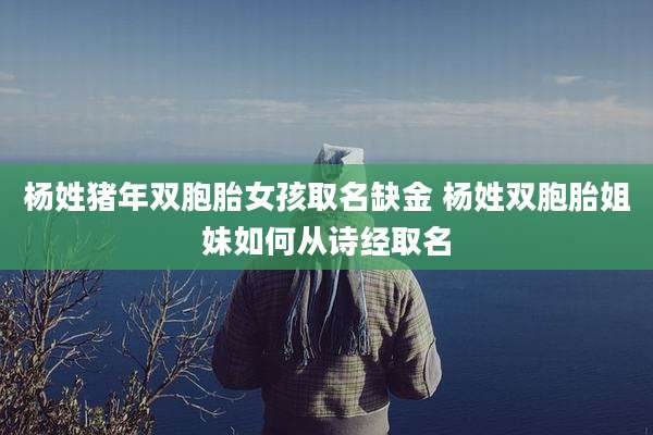 杨姓猪年双胞胎女孩取名缺金 杨姓双胞胎姐妹如何从诗经取名