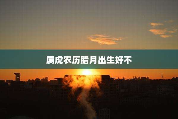 属虎农历腊月出生好不