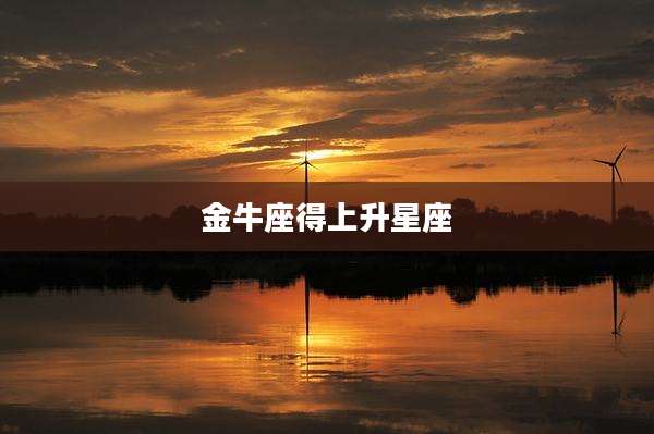 金牛座得上升星座