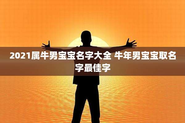 2021属牛男宝宝名字大全 牛年男宝宝取名字最佳字
