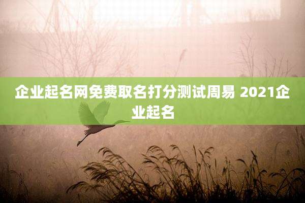企业起名网免费取名打分测试周易 2021企业起名