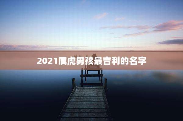 2021属虎男孩最吉利的名字