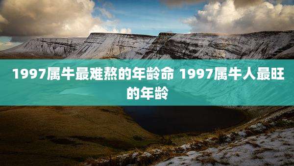 1997属牛最难熬的年龄命 1997属牛人最旺的年龄