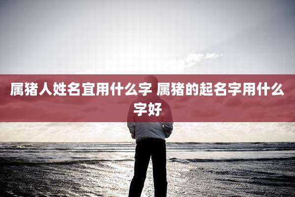 属猪人姓名宜用什么字 属猪的起名字用什么字好