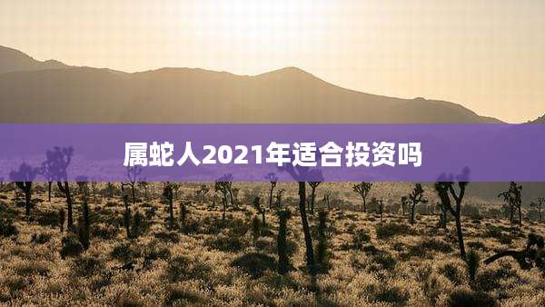 属蛇人2021年适合投资吗