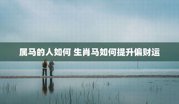 属马的人如何 生肖马如何提升偏财运