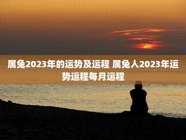 属兔2023年的运势及运程 属兔人2023年运势运程每月运程