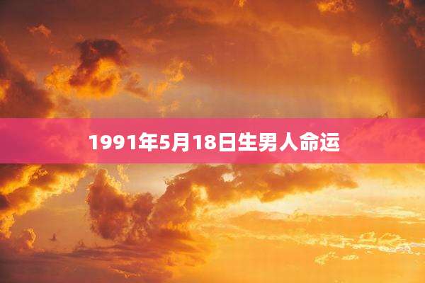 1991年5月18日生男人命运