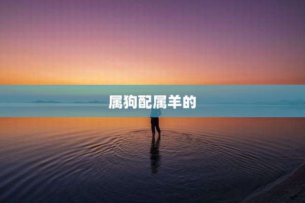 属狗配属羊的